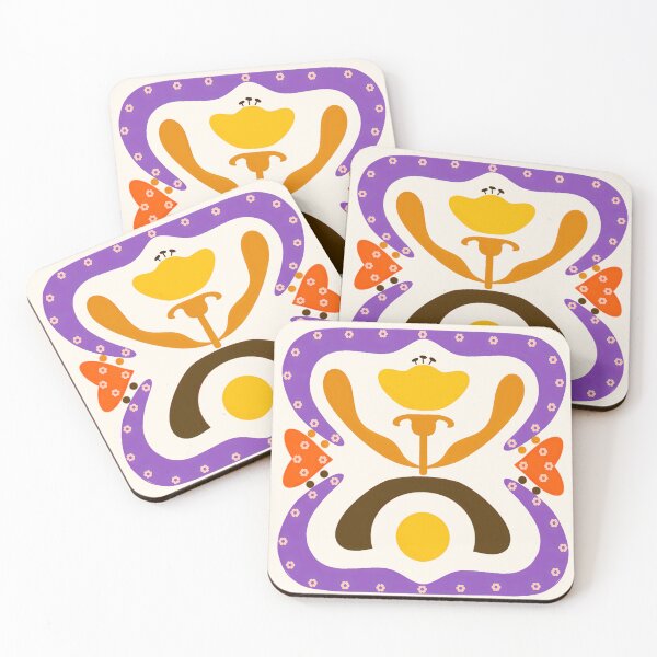 Item preview, Art Nouveau Bauhaus Floral Vase Pattern designed and sold by Clara Fruggeri.