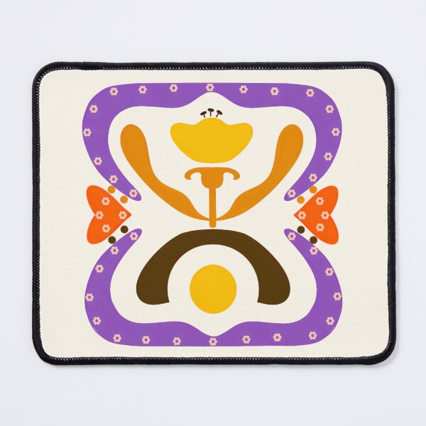 Item preview, Art Nouveau Bauhaus Floral Vase Pattern designed and sold by Clara Fruggeri.