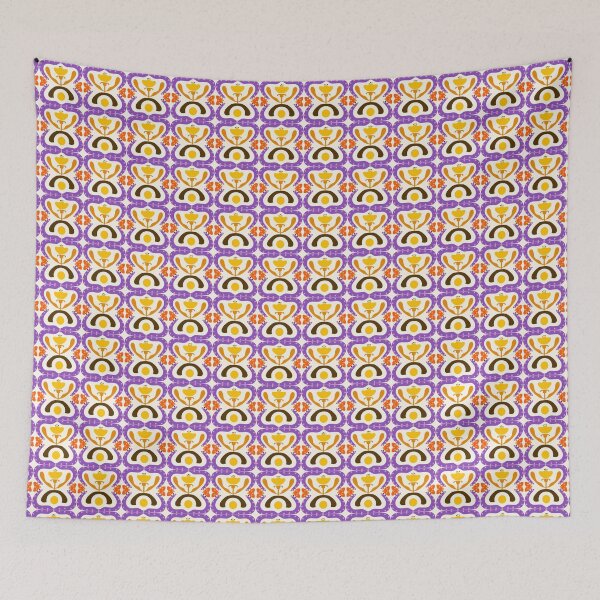 Item preview, Art Nouveau Bauhaus Floral Vase Pattern designed and sold by Clara Fruggeri.