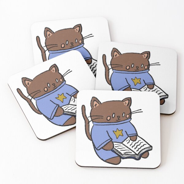 Item preview, Cozy Reading Cat designed and sold by FebandJune.