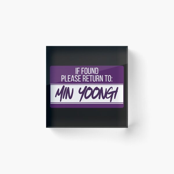 Item preview, Please Return to Min Yoongi designed and sold by HooligalienCo.