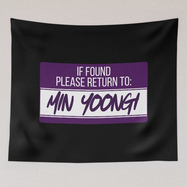 Item preview, Please Return to Min Yoongi designed and sold by HooligalienCo.