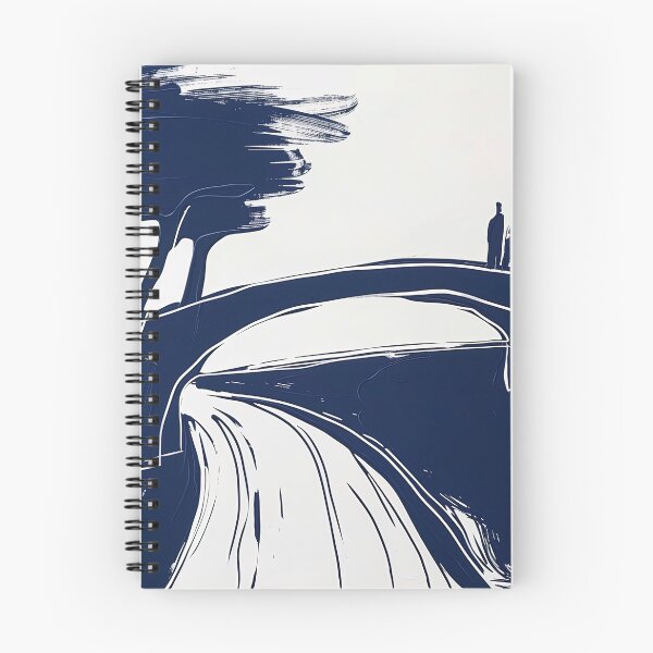 Item preview, Bridge - Blue Abstract Art designed and sold by shadow-bloom.