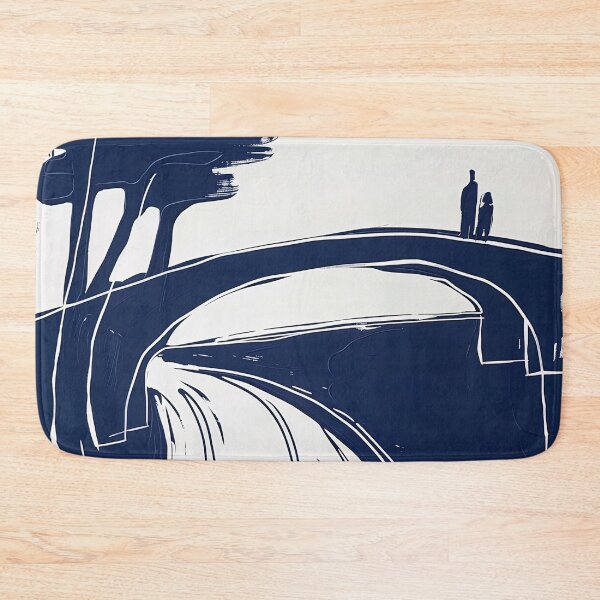 Item preview, Bridge - Blue Abstract Art designed and sold by shadow-bloom.