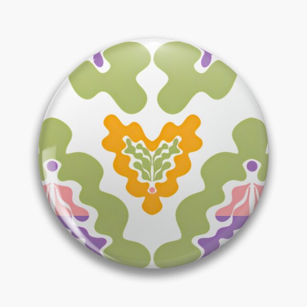 Item preview, Matisse Inspired Wavy Heart Floral Pattern designed and sold by Clara Fruggeri.