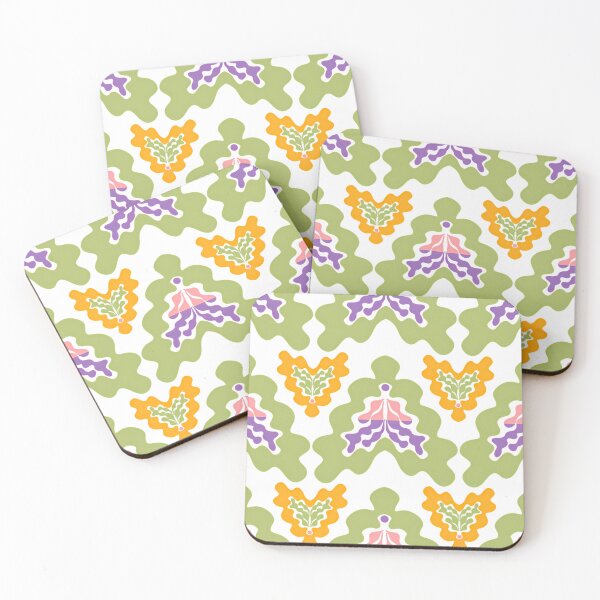 Item preview, Matisse Inspired Wavy Heart Floral Pattern designed and sold by Clara Fruggeri.