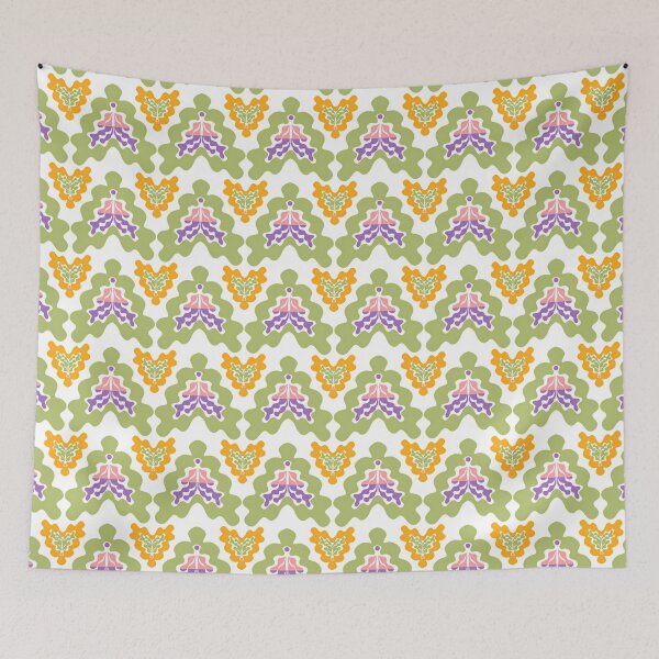 Item preview, Matisse Inspired Wavy Heart Floral Pattern designed and sold by Clara Fruggeri.