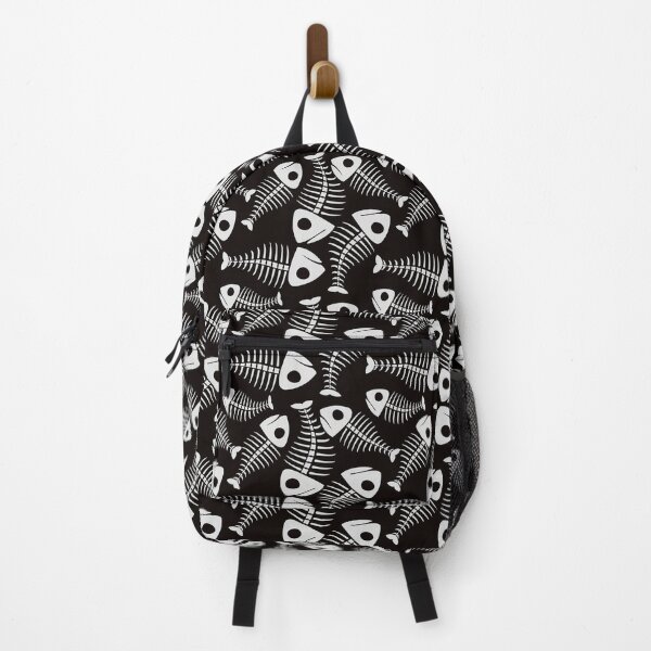Item preview, Black and White Fish Skeleton designed and sold by Mimo & Co..