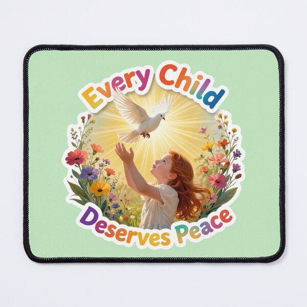 Item preview, Stop the War - Peace Dove and Child designed and sold by GoGreenlove.