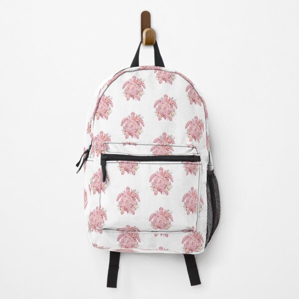 Item preview, Sea Turtle Watercolor Pink Tropical Hibiscus Flowers  designed and sold by SOUFIANE1991.