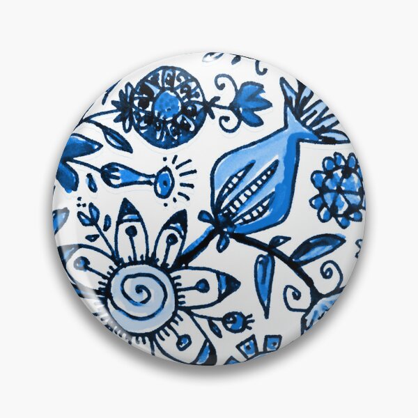 Item preview, Delft Floral  designed and sold by Virginia Fitzgerald.