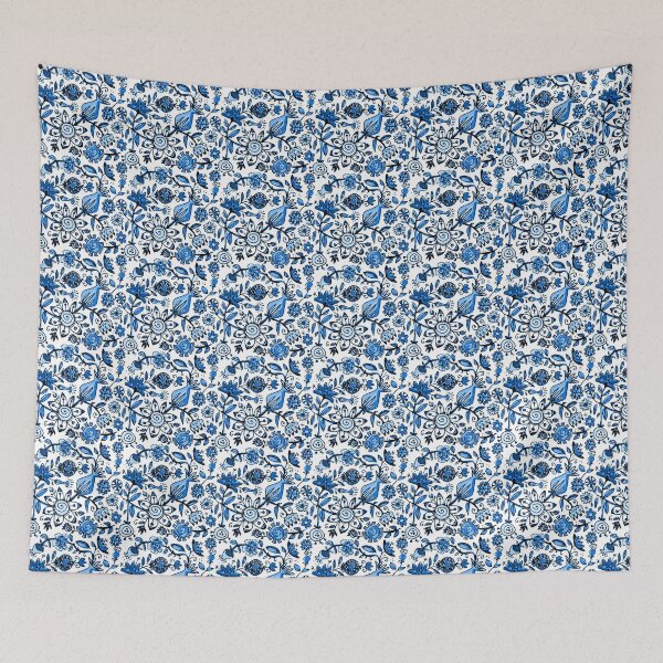 Item preview, Delft Floral  designed and sold by Virginia Fitzgerald.