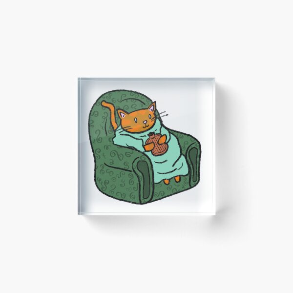Item preview, Cozy Cat on the Couch designed and sold by FebandJune.