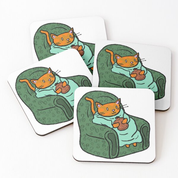 Item preview, Cozy Cat on the Couch designed and sold by FebandJune.