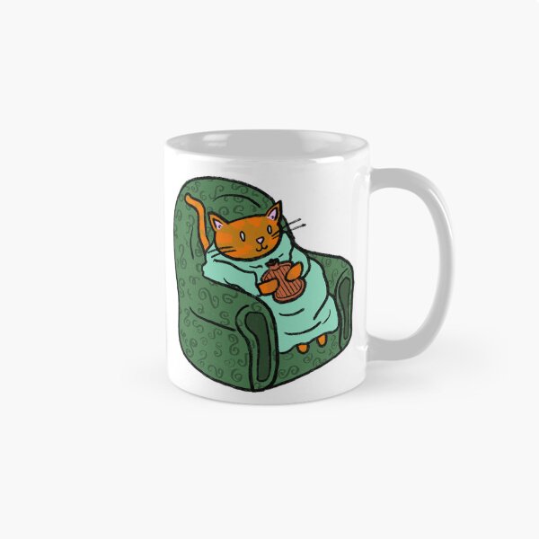 Item preview, Cozy Cat on the Couch designed and sold by FebandJune.