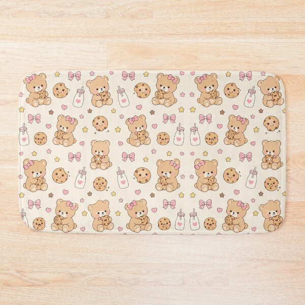 Item preview, Cute Cookie Teddy Bear Pattern Cozy Pastel Kawaii Design designed and sold by Soft Berry Studio.