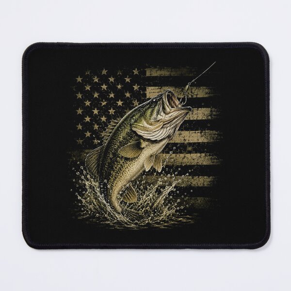 Item preview, Fishing Camouflage US American Flag Bass Fish Fisherman Camo designed and sold by Kladhadredo.