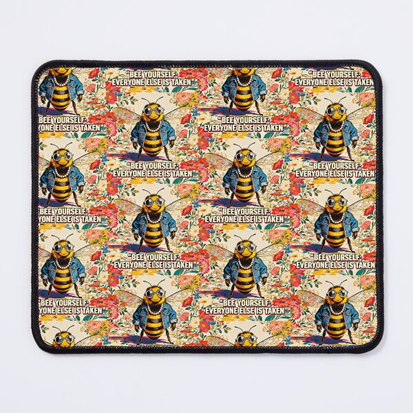 Item preview, Oscar Wilde Inspired Colourful Hipster Bumble Bee | Bee Yourself Everyone Else Is Already Taken designed and sold by Donsean22.