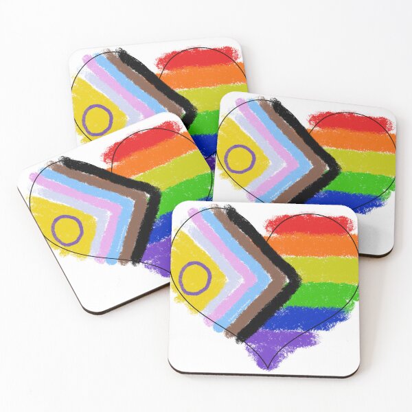Item preview, Intersex Inclusive Progressive Pride Heart designed and sold by AmethystRose74.