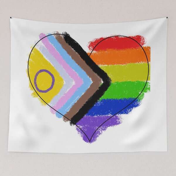 Item preview, Intersex Inclusive Progressive Pride Heart designed and sold by AmethystRose74.