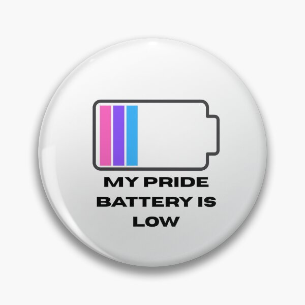 Item preview, My Pride Battery Is Low Funny Introvert Sticker designed and sold by 22k Lab Studio.