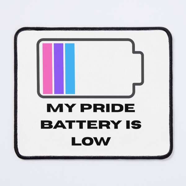 Item preview, My Pride Battery Is Low Funny Introvert Sticker designed and sold by 22k Lab Studio.