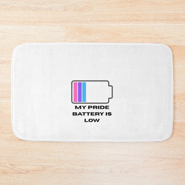 Item preview, My Pride Battery Is Low Funny Introvert Sticker designed and sold by 22k Lab Studio.