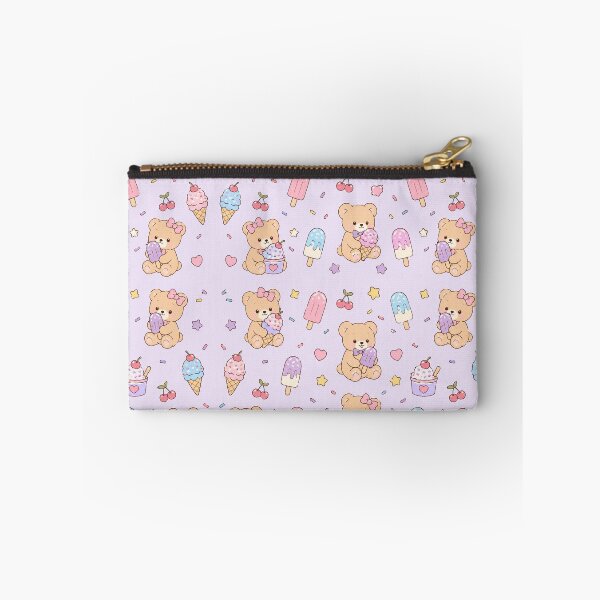 Item preview, Pastel Ice Cream Teddy Bear Pattern Cute Summer Kawaii designed and sold by Soft Berry Studio.