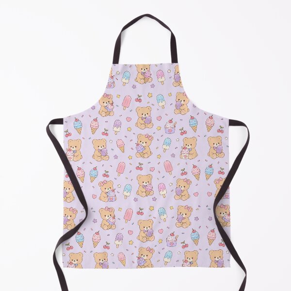 Item preview, Pastel Ice Cream Teddy Bear Pattern Cute Summer Kawaii designed and sold by Soft Berry Studio.