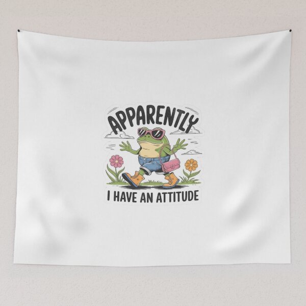 Item preview, apparently I have an attitude frog design stickers ! My resting frog face says it all designed and sold by Ulikedigital14.