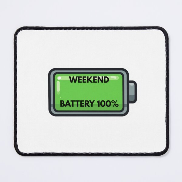 Item preview, Weekend Battery 100 Percent Gamer Gift designed and sold by caffeinepixels.