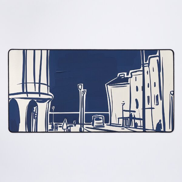 Item preview, Brighton and Hove, United Kingdom - Blue Abstract Art designed and sold by shadow-bloom.