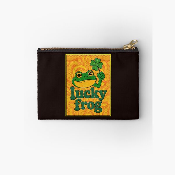 Item preview, Lucky frog with four-leaved clover designed and sold by ParadoxParadox.