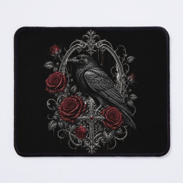 Item preview, Gothic Raven and Roses Dark Romance Art designed and sold by Estudiocria.