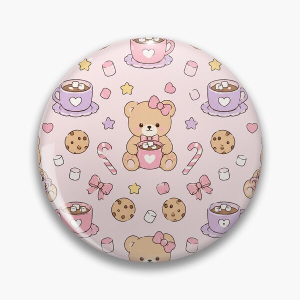 Item preview, Valentine Teddy Bear Pattern Cute Pastel Love Aesthetic designed and sold by Soft Berry Studio.