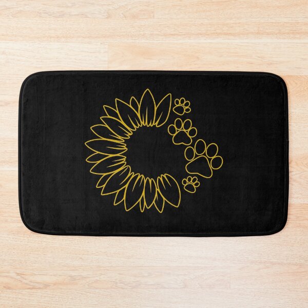 Item preview, Gold Sunflower Paw Print designed and sold by Corvoria.