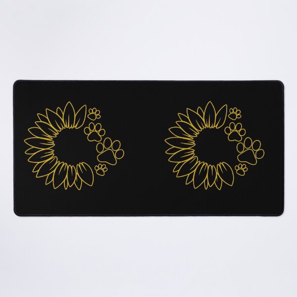 Item preview, Gold Sunflower Paw Print designed and sold by Corvoria.