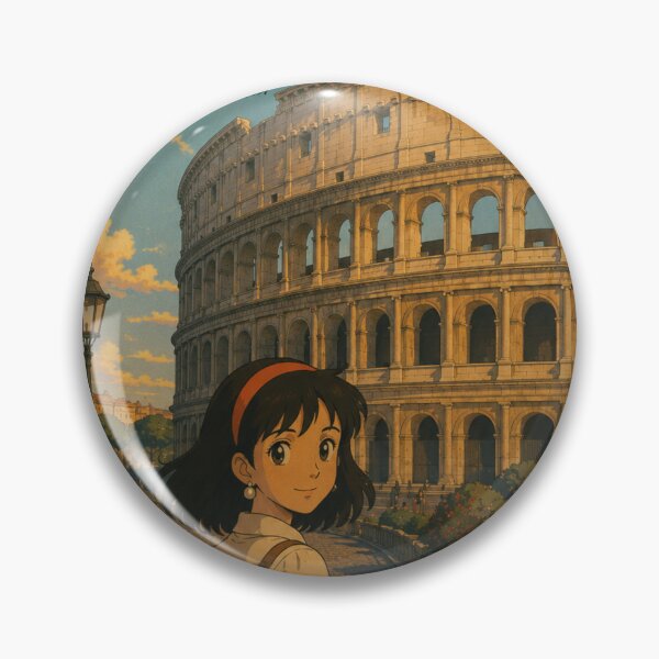 Item preview, Rome Colosseum Retro Anime Travel Poster Japanese Edition designed and sold by ElartedeNoel.