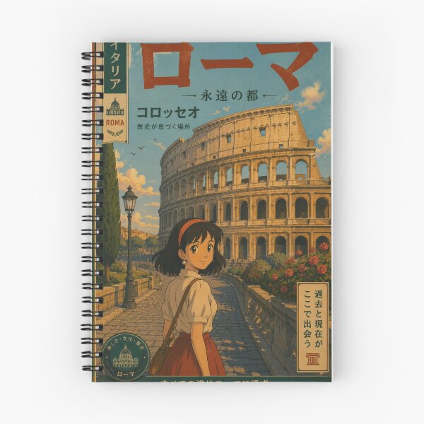 Item preview, Rome Colosseum Retro Anime Travel Poster Japanese Edition designed and sold by ElartedeNoel.