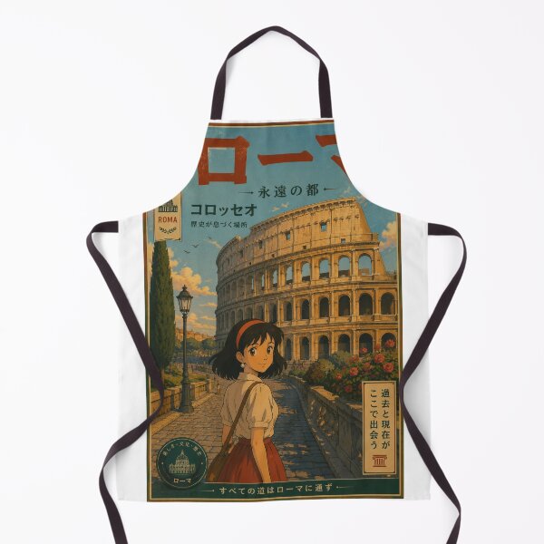 Item preview, Rome Colosseum Retro Anime Travel Poster Japanese Edition designed and sold by ElartedeNoel.