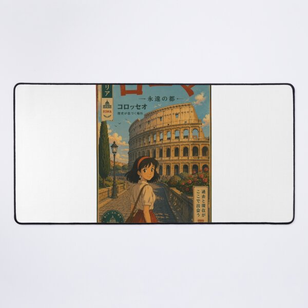 Item preview, Rome Colosseum Retro Anime Travel Poster Japanese Edition designed and sold by ElartedeNoel.