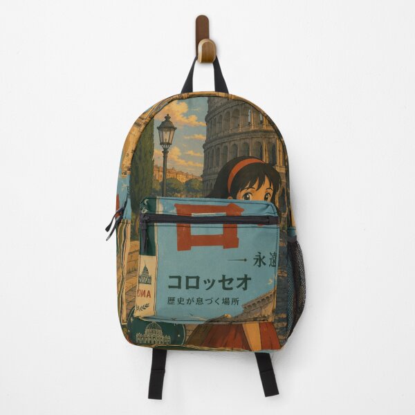 Item preview, Rome Colosseum Retro Anime Travel Poster Japanese Edition designed and sold by ElartedeNoel.