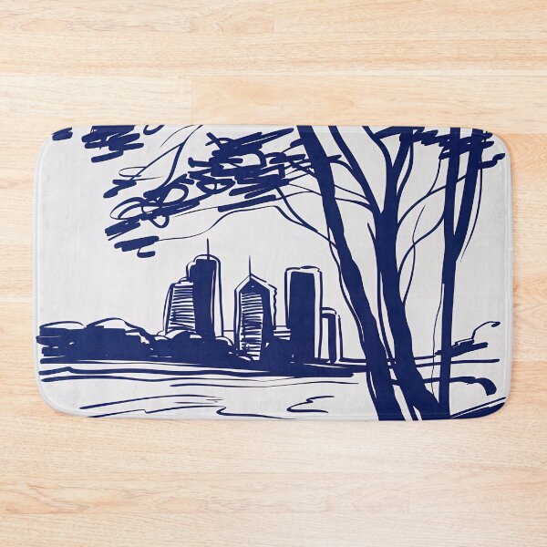 Item preview, Brisbane, Australia - Blue Abstract Art designed and sold by shadow-bloom.