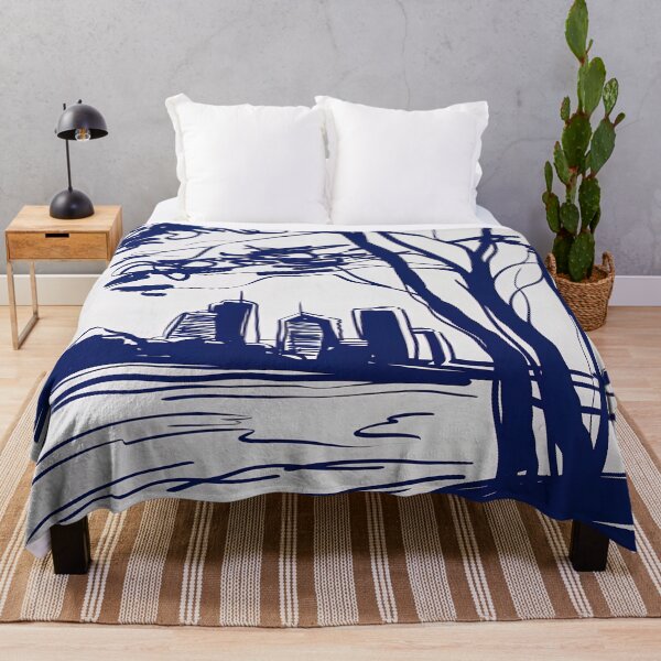 Item preview, Brisbane, Australia - Blue Abstract Art designed and sold by shadow-bloom.