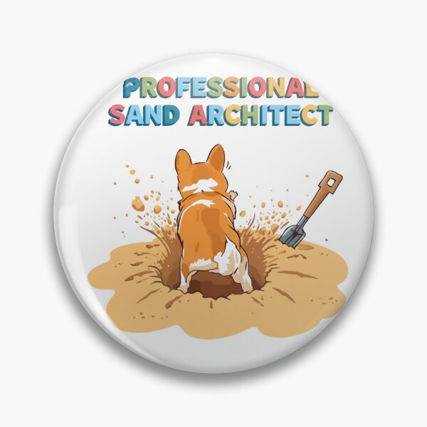 Item preview, Professional Sand Architect Funny Corgi Dog Digging Beach Summer designed and sold by AMBAYK.