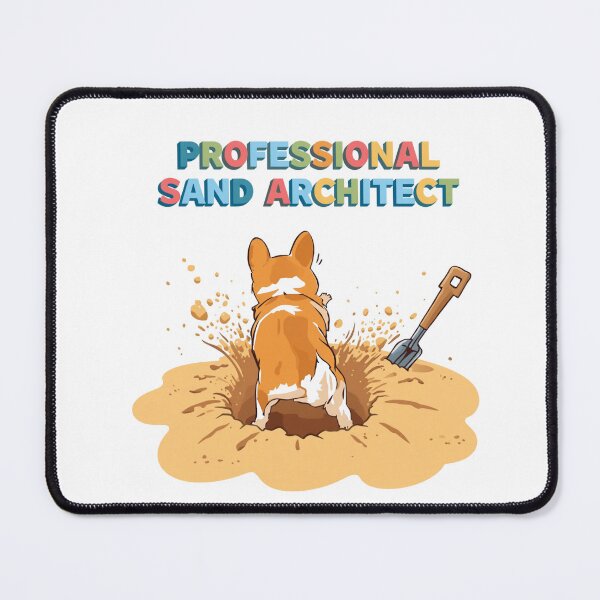 Item preview, Professional Sand Architect Funny Corgi Dog Digging Beach Summer designed and sold by AMBAYK.