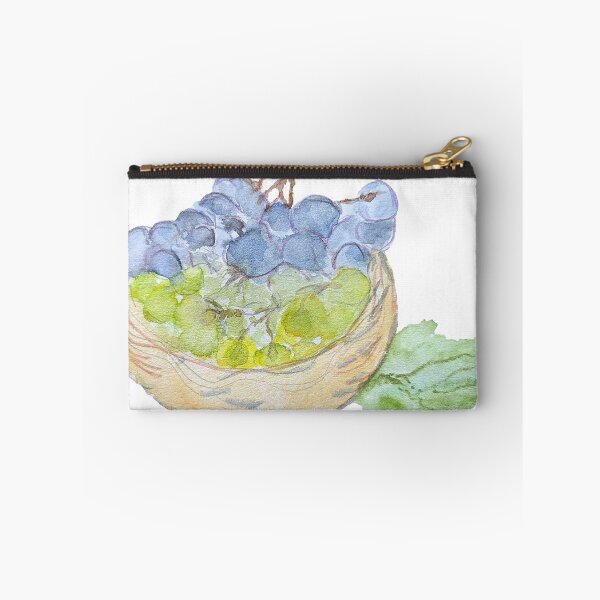 Item preview, Cluster Purple-Green Grapes Watercolor  designed and sold by Cessy Kaplan.