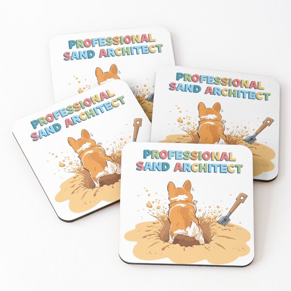 Item preview, Professional Sand Architect Funny Corgi Dog Digging Beach Summer designed and sold by AMBAYK.