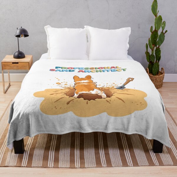 Item preview, Professional Sand Architect Funny Corgi Dog Digging Beach Summer designed and sold by AMBAYK.