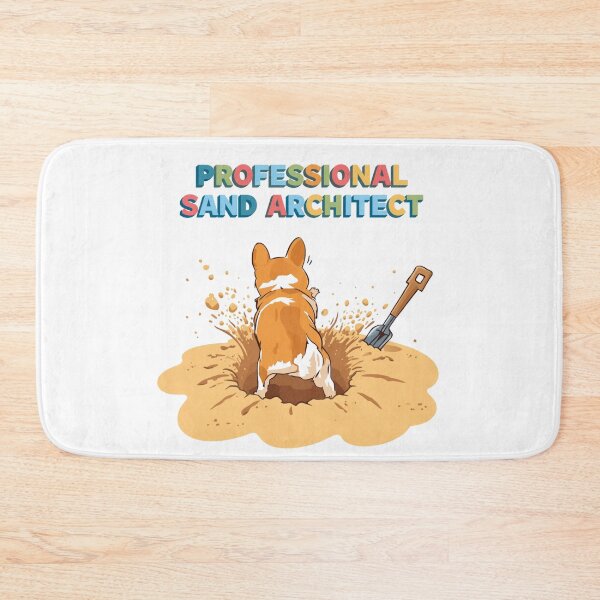 Item preview, Professional Sand Architect Funny Corgi Dog Digging Beach Summer designed and sold by AMBAYK.